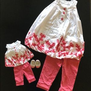 American girl outfit and matching for bitty baby.